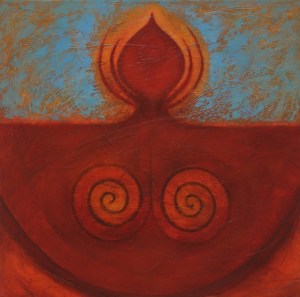 'Blue Spirit', Glen Rogers, Oil on Canvas, 27" x 27"